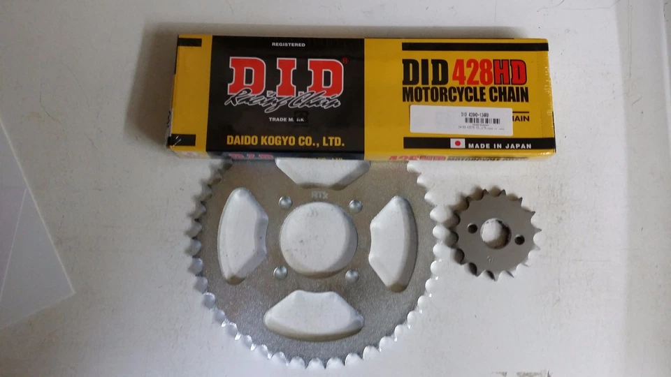 Chain Transmission DID 428h 134m Clip Kawasaki 125 KDX