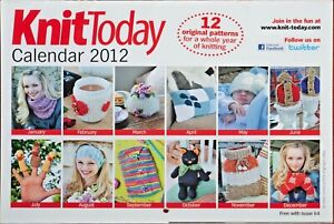 Knit Today Calendar 2012 Knitting Patterns 12 Quick Designs Home Decor Baby Toys