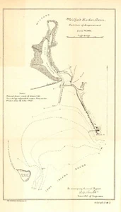 Milford Harbor, Connecticut, Zustand der Verbesserung, 1886. - Bild 1 von 1