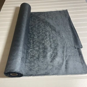SILK Gray , FABRIC 8 Yards x 22 Inches Wide or 288 Inches x 22 Wide - Picture 1 of 14