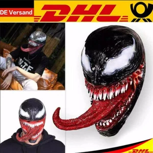 Venom Latex Kopfbedeckung Cosplay Party Maskerade Makeup Kostüm Maske - Bild 1 von 9