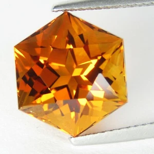 7.82Cts Natural Sparkling Octagonal Cut Citrine 11.5mm Loose Gemstone Ref VDO - Picture 1 of 4