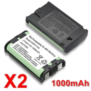 2x Battery FOR Panasonic HHR-P104 Cordless Phone Compatible Ni-MH 3.6V 1000mAh - Picture 1 of 2