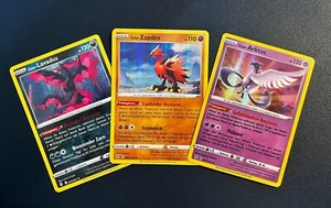 Pokemon Karten Galar- Arktos + Zapdos + Lavados Set Holo Drachenwandel - Deutsch - Bild 1 von 1