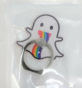 Rotating Finger Ring Stand Holder For Cell Phone - New - Ghost - Picture 1 of 1