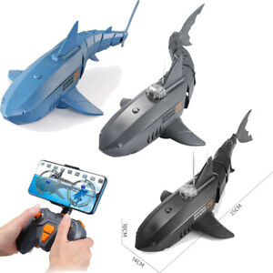 RC submarine 30W Camera Electronic Shark Remote Control RC boat Prank pool toys
