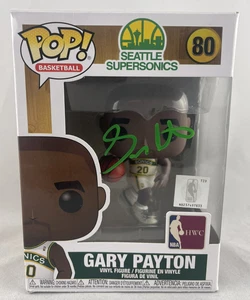 GARY PAYTON SIGNED AUTOGRAPHED FUNKO POP #80 SEATTLE SUPERSONICS BAS WITNESS COA - Picture 1 of 2