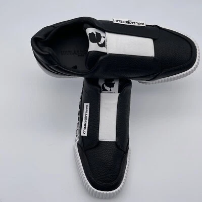 Zapatos Karl Lagerfeld Paris JOLISA Logo Sin Cordones Negros Talla 5.5 M NUEVO Auténticos. Foto 1 de 4