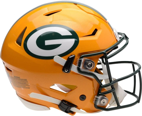 Riddell Green Bay Packers Revolution Speed Flex Authentic Football Helmet Cover