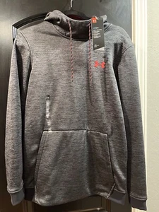 Under Armour Men's Fleece Hoodie Long Sleeve Pullover Size Small Black NWT - Picture 1 of 4
