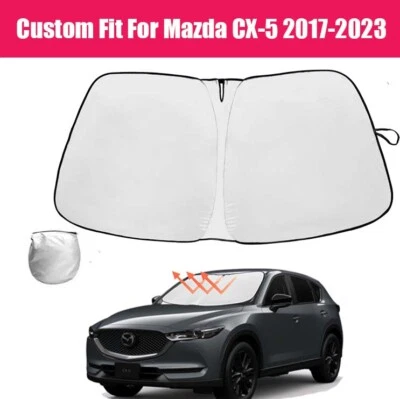 Cubierta protectora bloque térmico para parabrisas de coche personalizada para Mazda CX-5 2017-2024 Foto 1 de 4