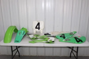 1999 - 2002 Kawasaki KX125 Plastic Set Fenders Shrouds Plates Guards KX 125 250 - Bild 1 von 16