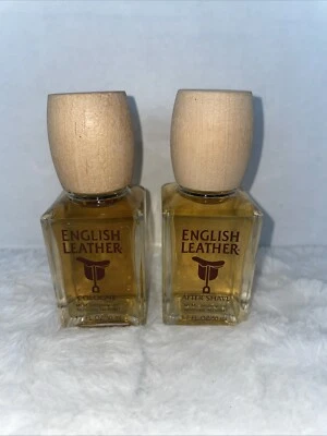 2 Vintage CUERO INGLÉS Colonia Splash & After Shave 1.7 FL. OZ. Nuevo sin caja Foto 1 de 2