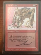 Spinal Villain MTG Legends Artist Proof AP Signed Anson Maddocks