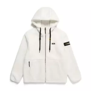 National Geographic Costoni Fleece Kapuzenjacke N234ufj910 weiss asiatische passform - Bild 1 von 8