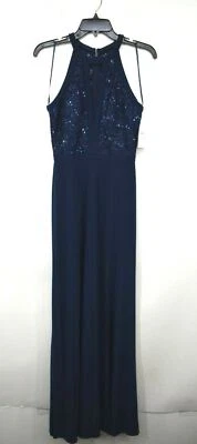 Vestido jersey de encaje transparente Morgan & Co para mujer sin mangas con abertura lateral 5/6 $98 Foto 1 de 4