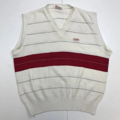 Chaleco de golf Olympus Jumper XL blanco sin mangas cuello en V vintage Foto 1 de 4