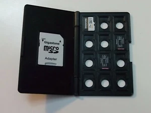 MICRO SD CARD AND ADAPTER HOLDER / WALLET OR POCKET SIZE 3D PRINTED BLACK - Picture 1 of 5