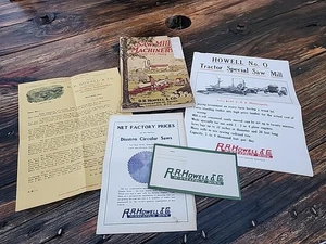 1920's SAW MILL MACHINERY - R. R. Howell & Co. - ORIGINAL CATALOGUE & BROCHURES - Picture 1 of 15