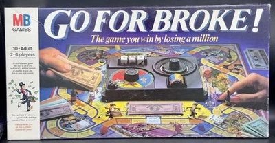 Go For Broke! Board Game MB Games Vintage 1985 Finance Complete A2 - Image 1 of 4