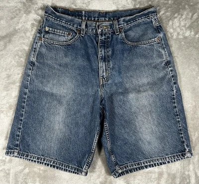 Pantalones Cortos Jeans Vintage LEVI'S 550 Para Hombre 34 Azul Denim Envejecido México Años 90 Foto 1 de 4