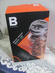 Black Series Digital Coin-Counting Money Jar New in Open Box - Picture 1 of 2