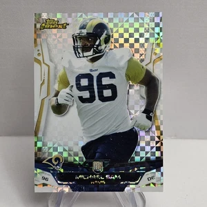 2014 Topps Finest X-Fractor Michael Sam #133 Rookie RC - Bild 1 von 2