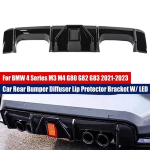 Heckstoßstange Diffusorlippe mit LED Für BMW M4 M3 G80 G82 G83 2021-23 NEU - Bild 1 von 9