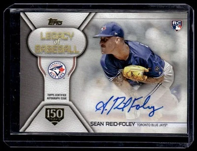 Sean Reid-Foley 2019 Topps Auto 150th Anniversary /150 #LBA-SR Blue Jays - Image 1 of 2