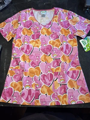 Authentic Care Bears  Scrub top Cherokee Tooniforms New - Image 1 of 4