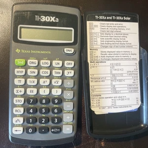 Texas Instruments TI-30Xa & TI-30Xa  Solar Scientific Calculator - Picture 1 of 8