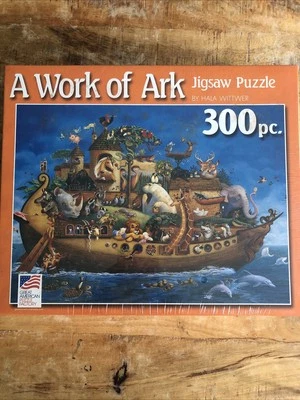 NOAH'S ARK By Hala Wittwer 300 Piece Jigsaw Puzzle 19" X 26" USA Sealed NEW - Image 1 of 3