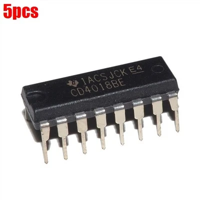 5Pcs CD4018BE CD4018 Texas Instruments New Ic cu - Image 1 of 2