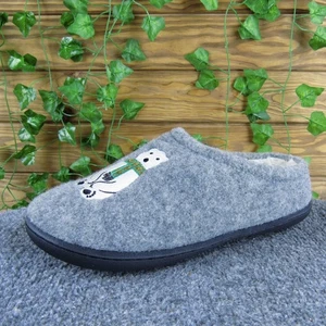 Coldwater Creek Pantofole Donna Grigio Foderato Poliestere Calde Accoglienti Slip On 10 W - Foto 1 di 7