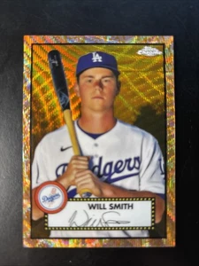 2021 Topps Chrome Gold Wave #368 Will Smith Prism Refractor /50 SSP - Dodgers - Picture 1 of 2