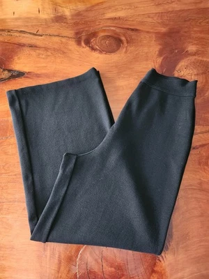 Pantalón Jean Paul Gaultier Maille Pantalón Negro Lana Tirar de tiro alto Corto Talla S  Foto 1 de 4