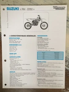 Suzuki Rm-Z250 2004/2006 RMZ250 250 Rmz Ficha Técnica Moto a Distancia Forestay - Imagen 1 de 4