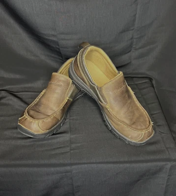 Timberland Brown Leather Youth Loafers- Size 2 - Image 1 of 4