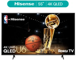 Hisense 55" inch QLED 4K Roku Smart TV Dolby Vision HDR Ultra HD [2 Day Ship] - Picture 1 of 18