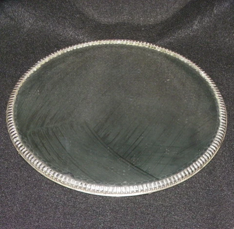 Antique Rope Twist Beveled Cut Edge Mirror Plateau Cover