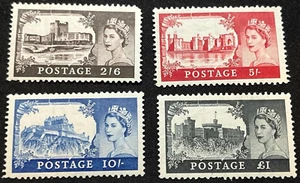 GB QEII POSTAGE STAMPS SG536-539 PULLED PERF ON £1 UN MOUNTED MINT - Picture 1 of 2