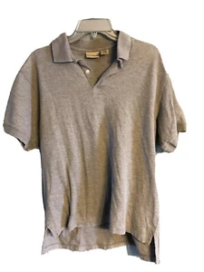 LL Bean Mens Golf Polo Shirt Gray Size M Medium 100% COTTON EXCELLENT CONDITION - Picture 1 of 7