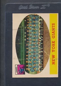 1958 Topps #061 New York Giants squadra VG/EX *860 - Foto 1 di 1