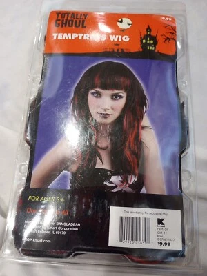TOTALLY GHOUL TEMPTRESS WIG KMART ONE SIZE FITS MOST HALLOWEEN COSPLAY COSTUME - Image 1 of 3