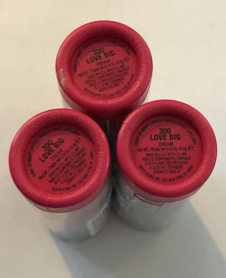 (3) Almay Lip Vibes Lipstick, 300 Love Big - Image 1 of 1