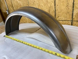 7 1/4 Ribbed Rear Fender Harley Custom Chopper Bobber Hardtail Rigid softail FX - Foto 1 di 7