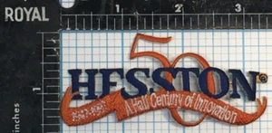1997 HESSTON A HALF CENTURY OF INNOVATION FARM TRACTORS PROMO 3.5" IRON ON PATCH - Picture 1 of 2