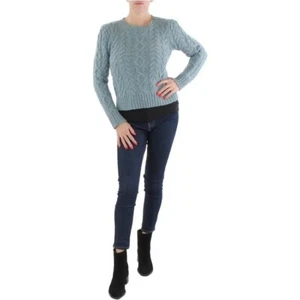 Lauren Ralph Lauren Women’s Cable Knit Wool Shirt Crewneck Sweater Top XL NWT - Picture 1 of 3