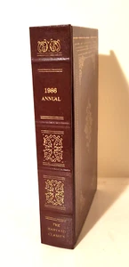 1986 HARVARD CLASSICS ANNUAL, GROLIER, Books from 1985, Leather, Book, PURTY! - Picture 1 of 8