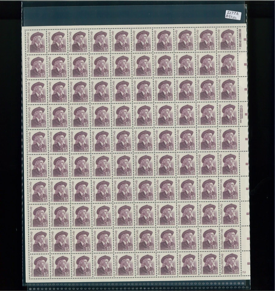 1990 United States Postage Stamp #2177a Plate No. 2 Lower Right Mint Full Sheet - Image 1 of 1